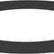 #Jeremias Ofenrohr Wandrosette 55mm | Schwarz | Ø150mm