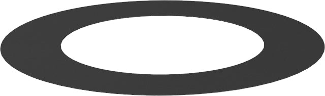 Jeremias Ofenrohr Wandrosette 55mm | Schwarz