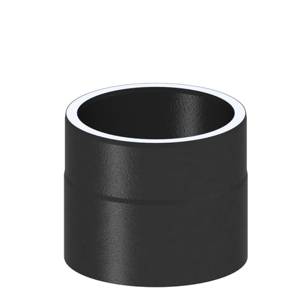 Jeremias Ofenrohr Längenelement 150 mm + Kondensatring | Schwarz