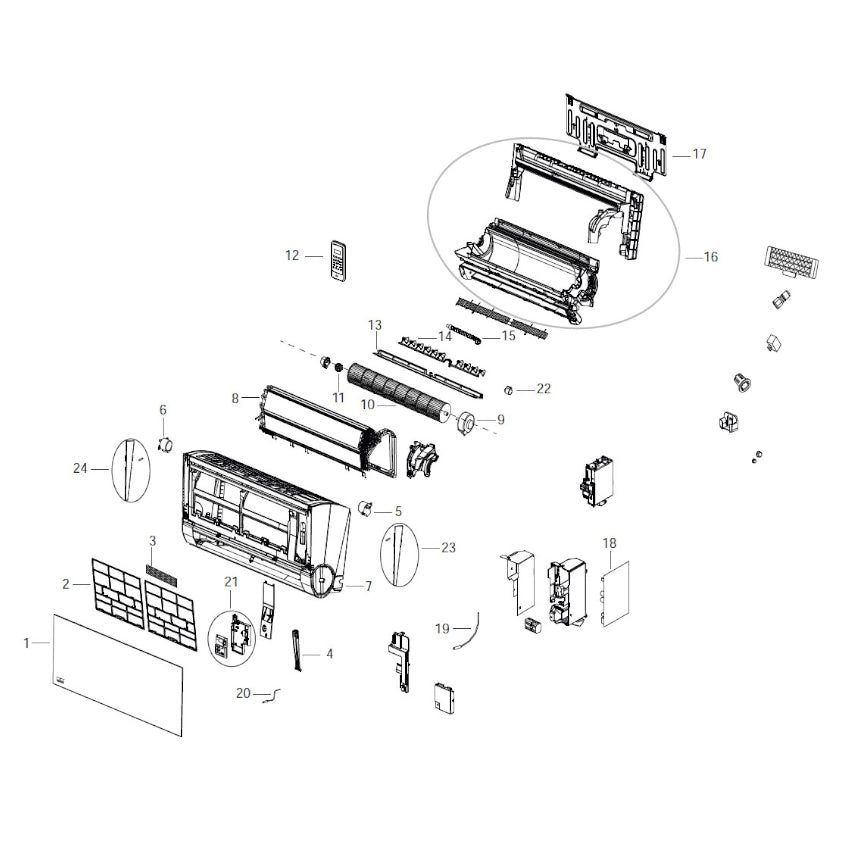 Remko Wandgerät | ATY 266 DC Explosionszeichnung