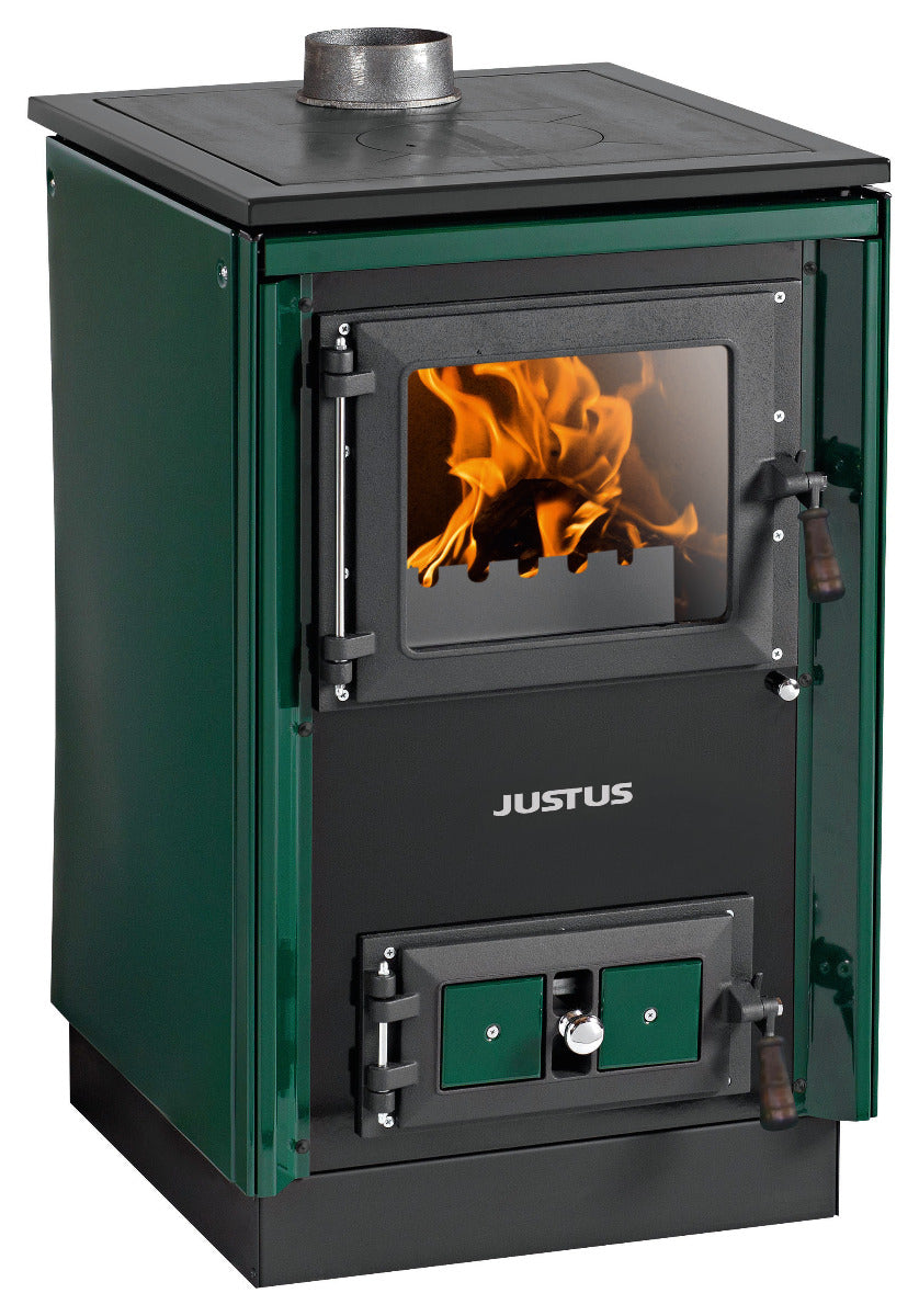 Justus Küchenofen Rustico-50 2.0 Grün | klimaworld.com