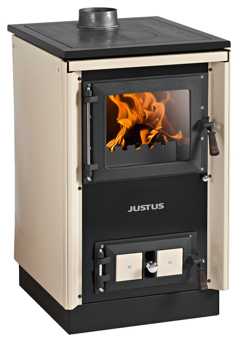 Justus Küchenofen Rustico-50 2.0 Creme | klimaworld.com