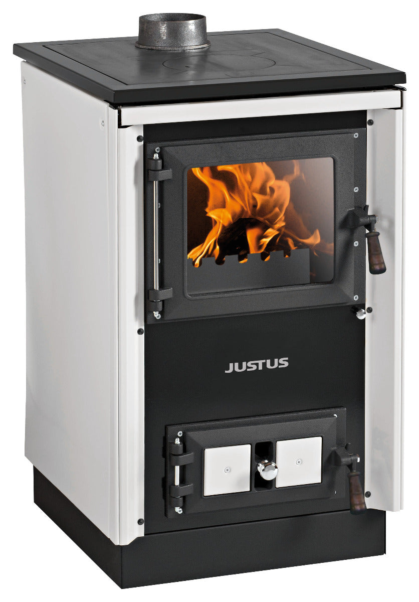 Justus Küchenofen Rustico-50 2.0 Weiß | klimaworld.com