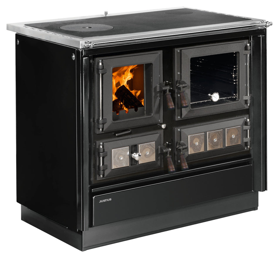 Justus Küchenofen Rustico-90 2.0 Schwarz | klimaworld.com