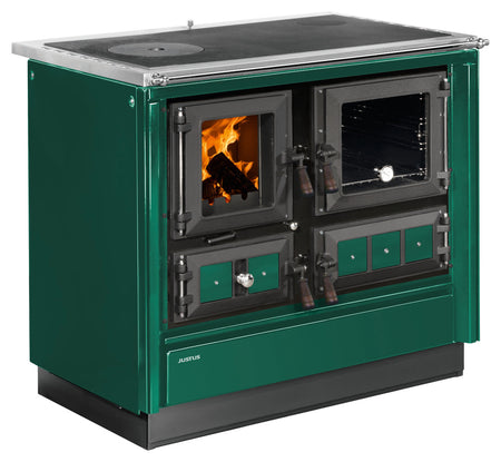 Justus Küchenofen Rustico-90 2.0 Grün | Klimaworld.com