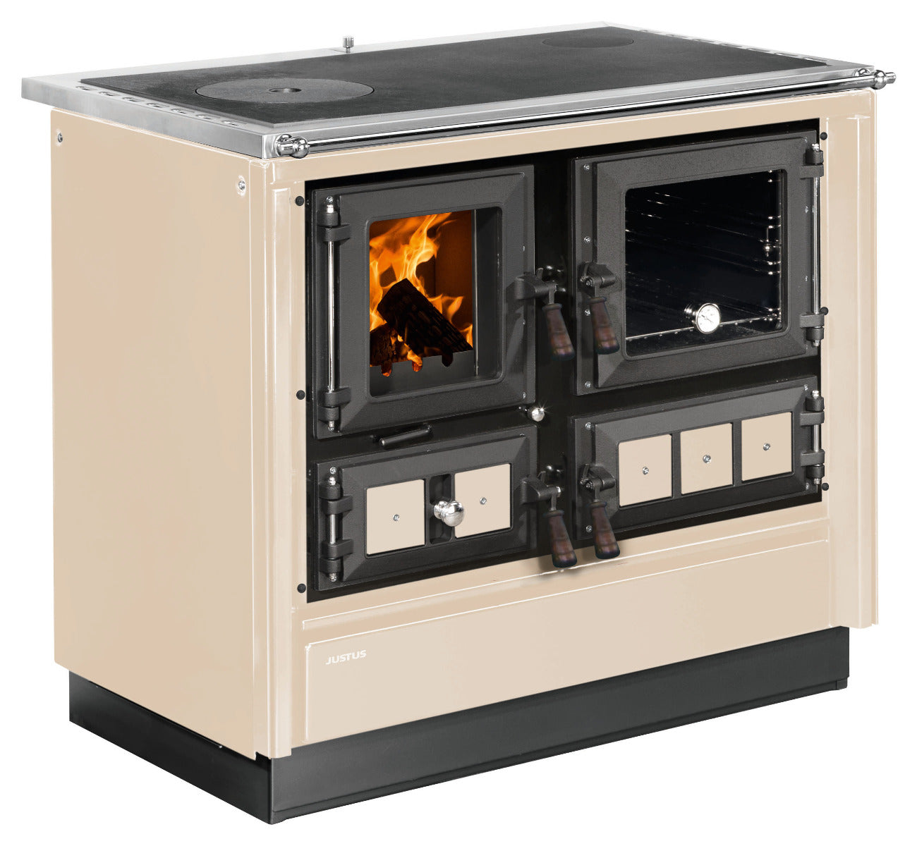 Justus Küchenofen Rustico-90 2.0 Creme | klimaworld.com