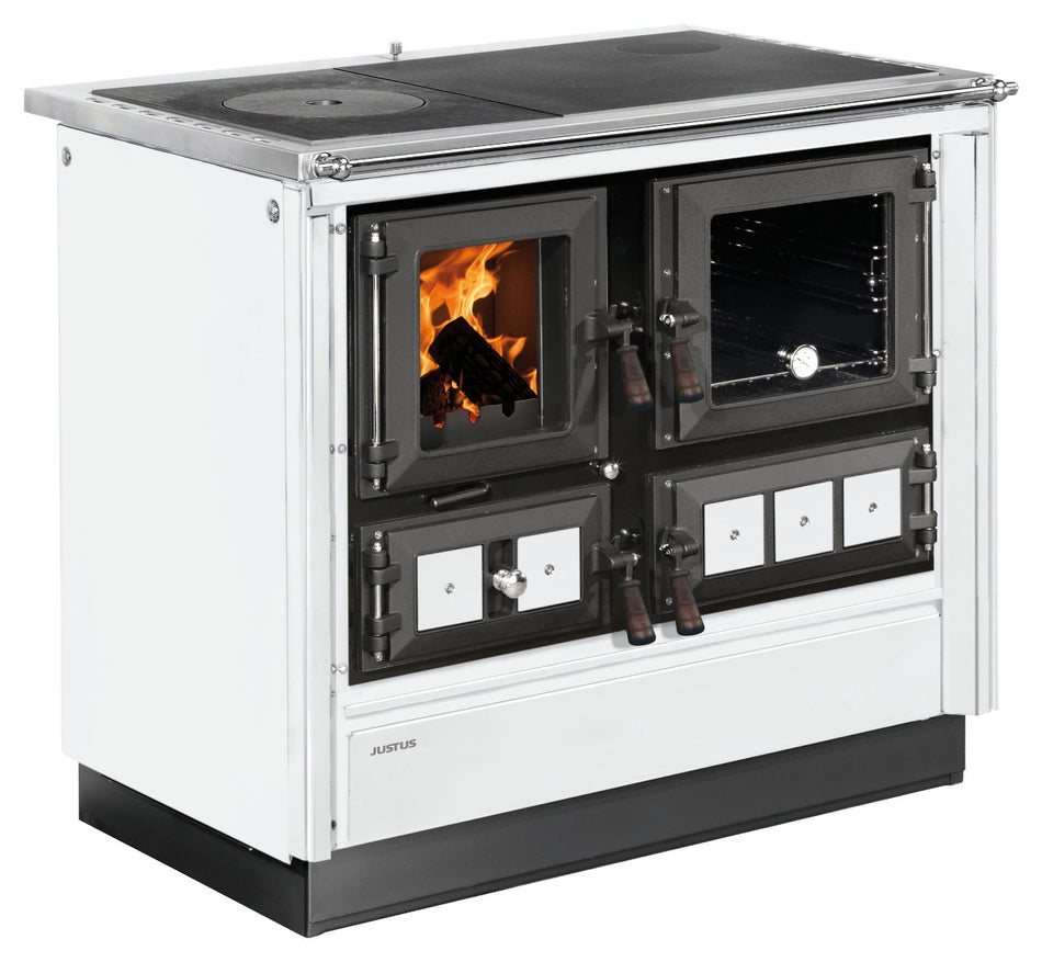 Justus Küchenofen Rustico-90 2.0 Weiß | Klimaworld.com