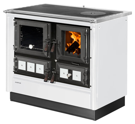 Justus Küchenofen Rustico-90 2.0 Weiß | Klimaworld.com