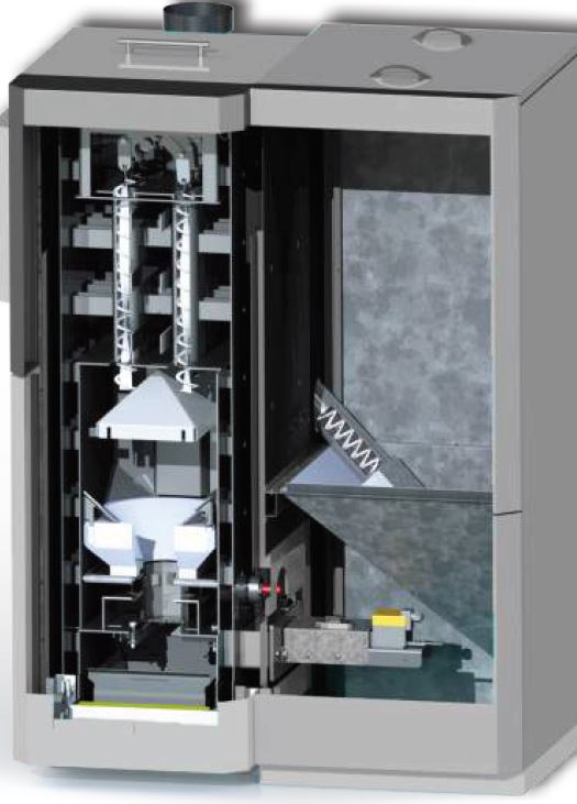 KALOR Pelletkessel Automatik Line 48 mit 48 kW