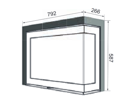 S75 3-seitige Zierleiste