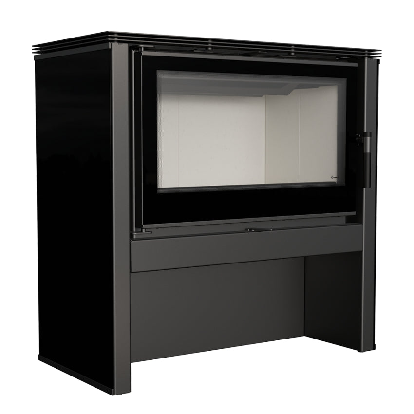 Kratki Kaminofen Juno 12 | schwarz | 12 kW | JUNO/12/C