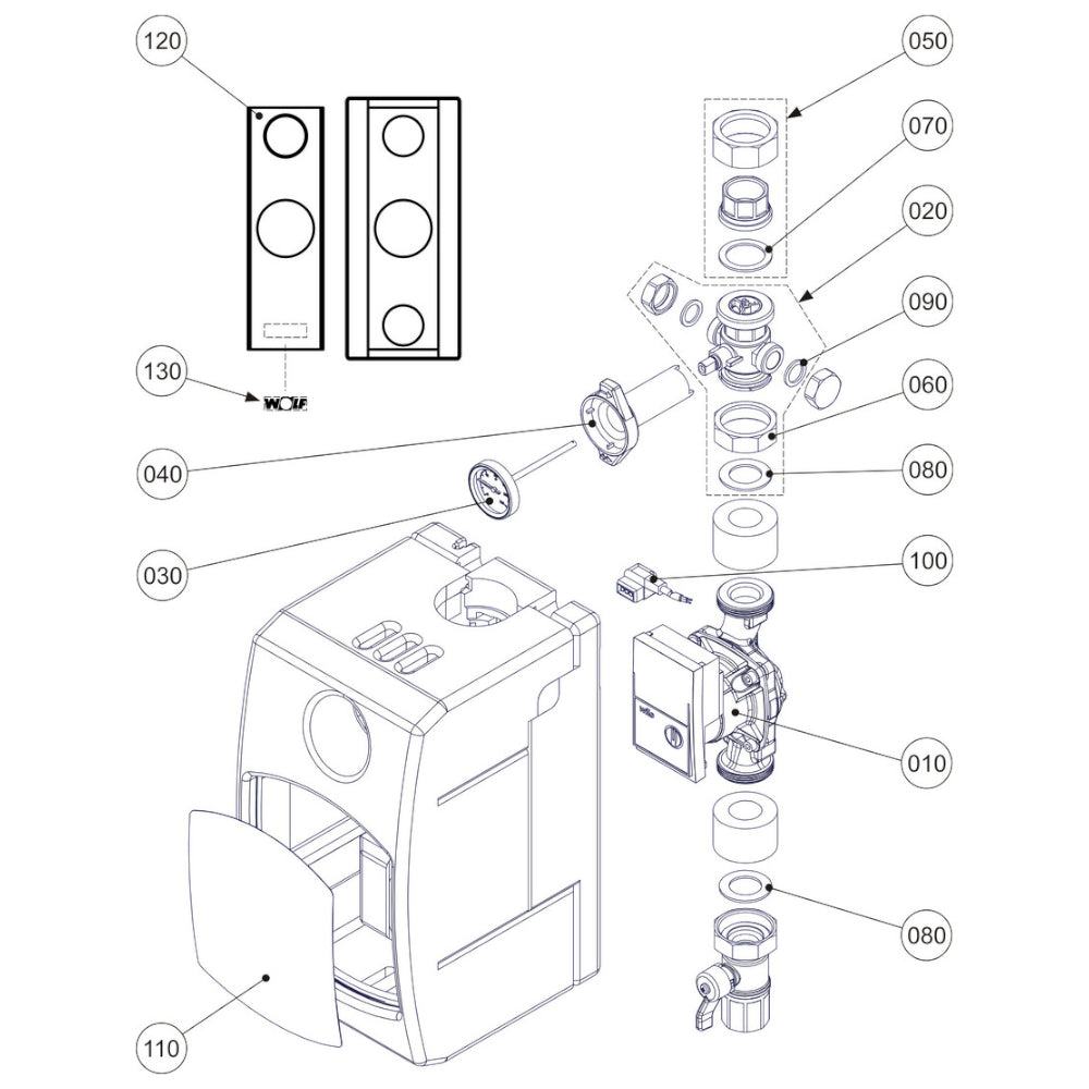 WOLF | Verrohrungsgruppe Einstrang | selbstregelnd 