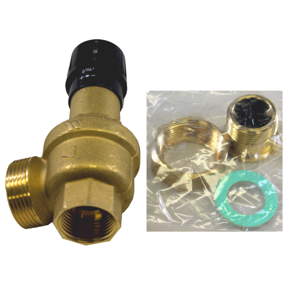 WOLF | Differenzdruck-Überströmventil in Eckausführung | 1 Zoll