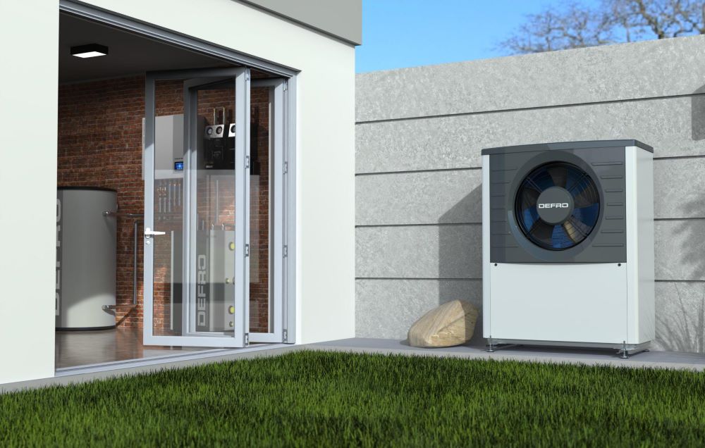 Wärmepumpe Monoblock von Defro mit 16 kw | außenansicht
