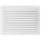 Lüftungsgitter Luftgitter mit Lamellen und Gaze 22x30 cm, weiß