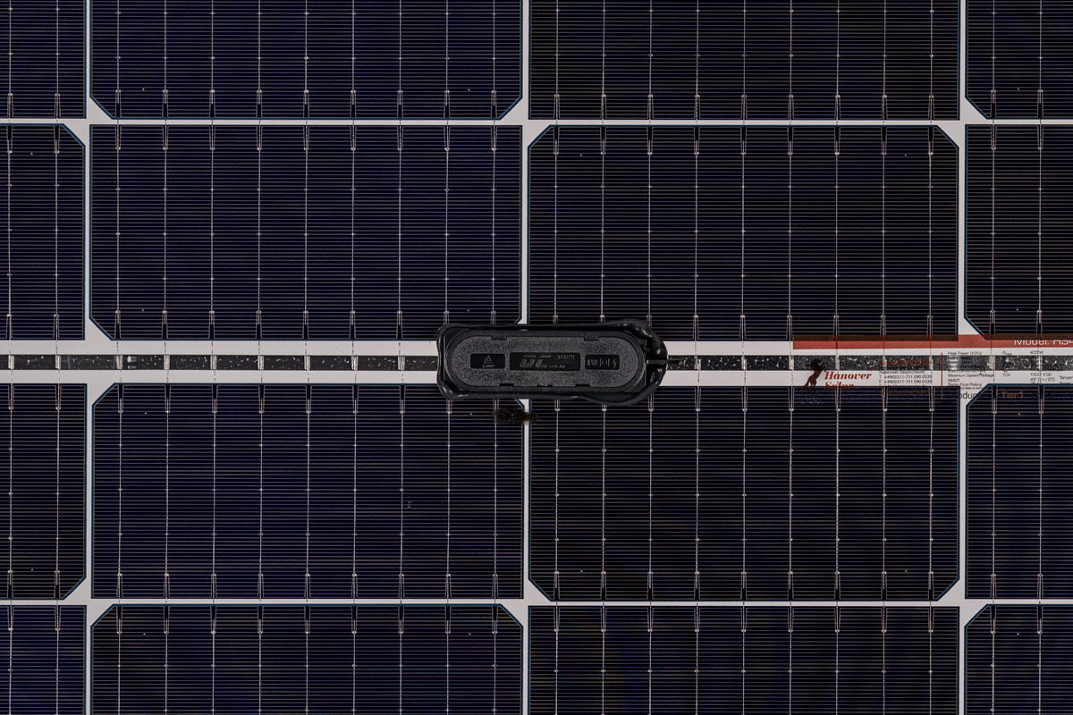 Solarmodul monokristallin Glas/Glas 400W Rückseite