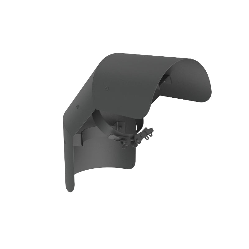 Strahlenschutz Pellet Line Bogen 90° stehend | Ø80mm | gussgrau