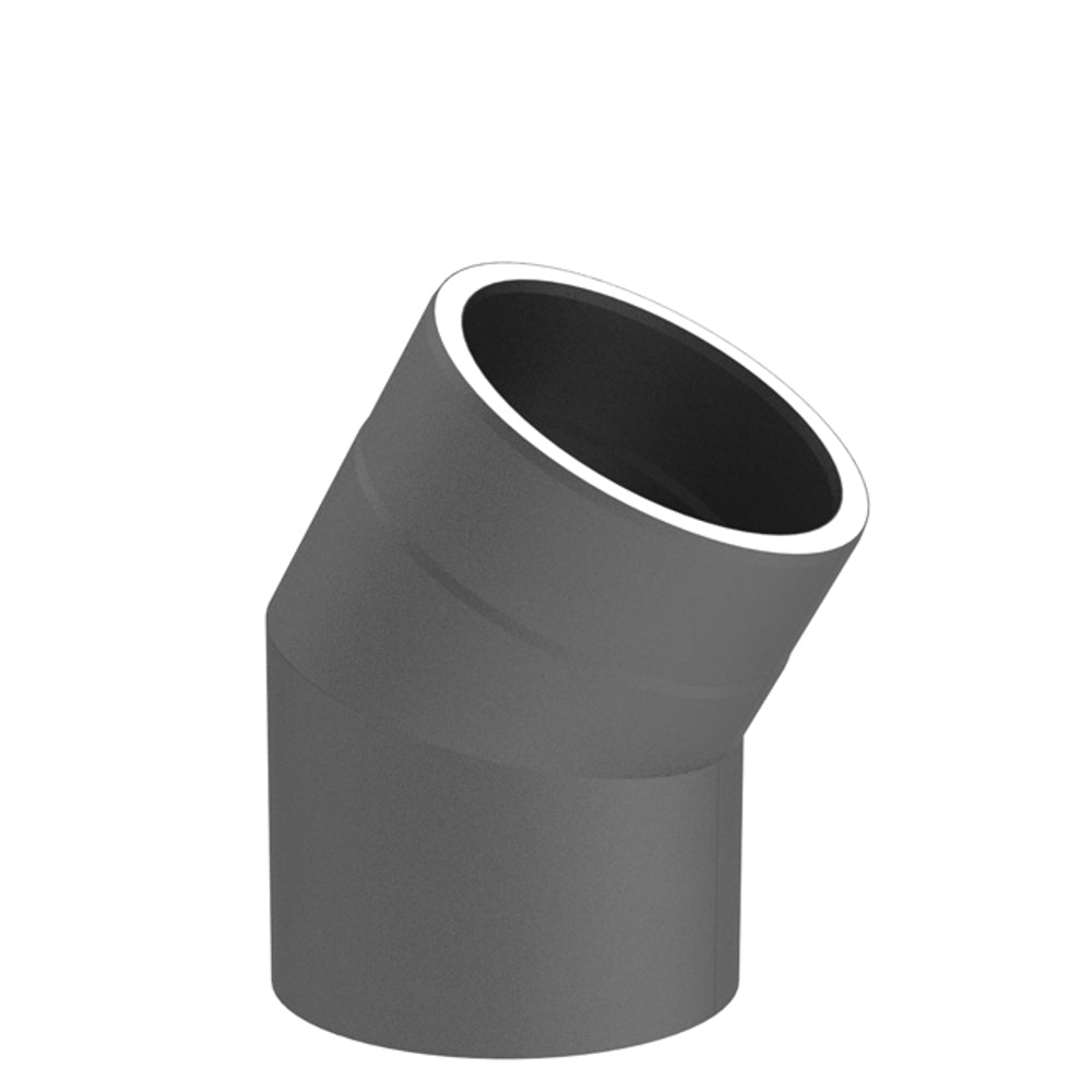 Jeremias Ofenrohr Winkel 30° ohne Tür | Gussgrau