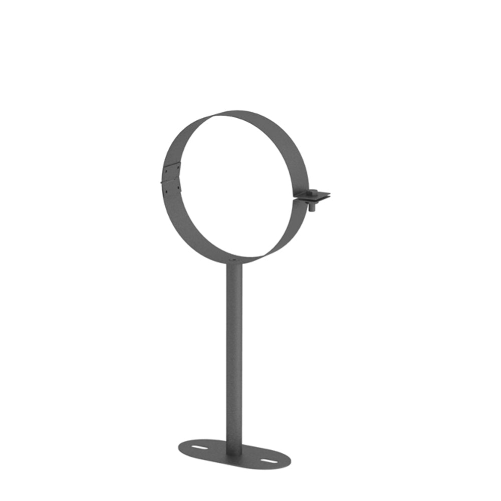 Jeremias Ofenrohr Wandhalter bis 250 mm | Gussgrau