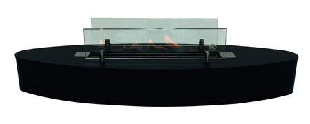 ebios-fire Tischkamin Elipse Wall Mini - Mattschwarz