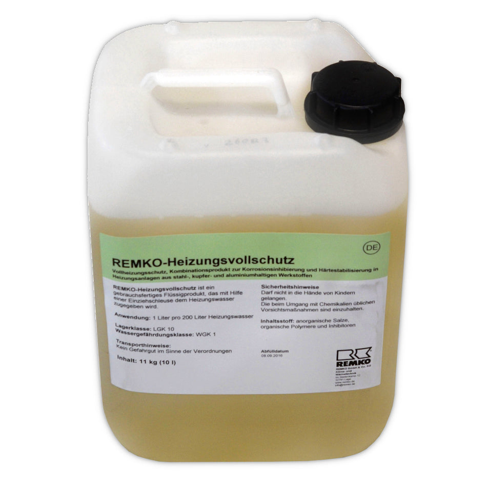 REMKO | Heizungsvollschutz ohne Frostschutz | 10 Liter