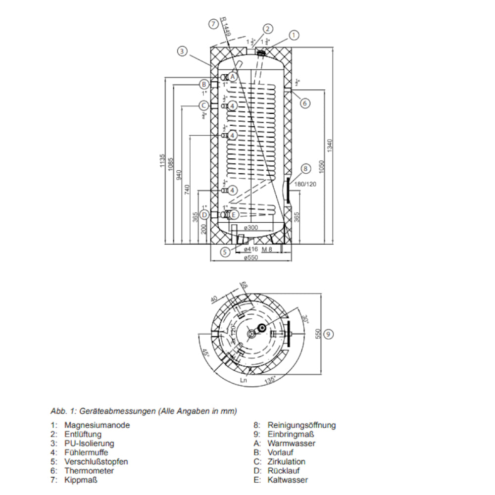 REMKO | Trinkwasserspeicher EWS 200 E | 168 Liter