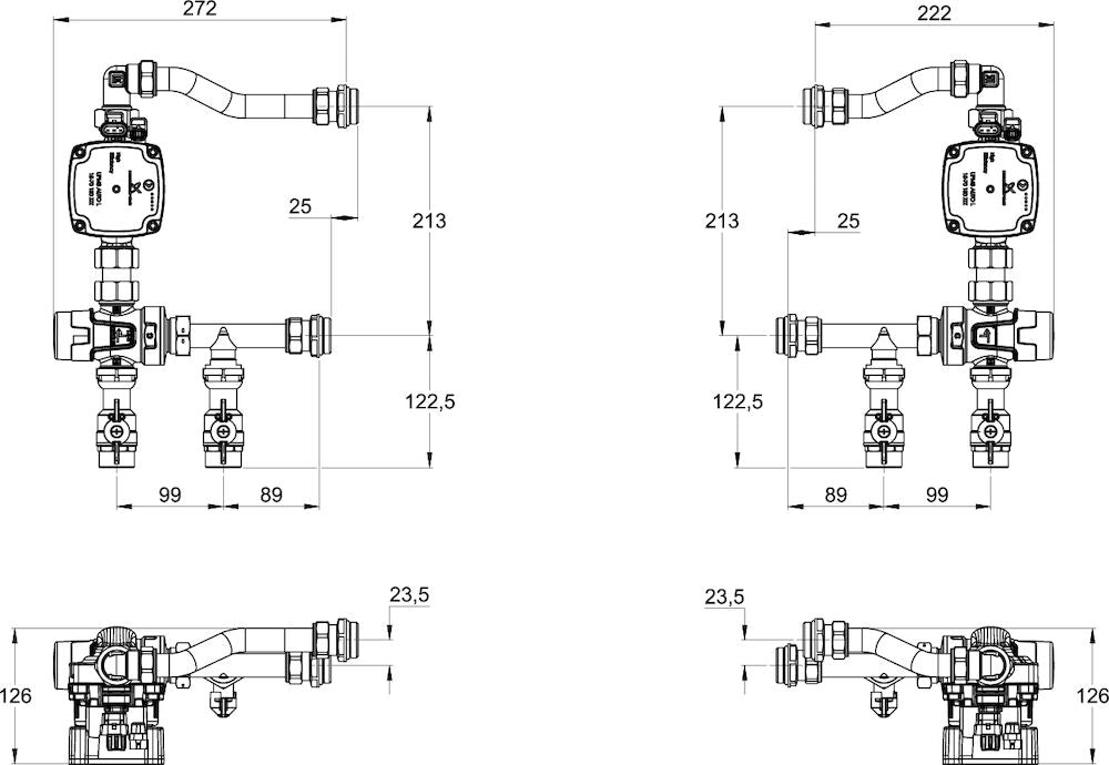 LK Armatur LK 419 Maßzeichnung