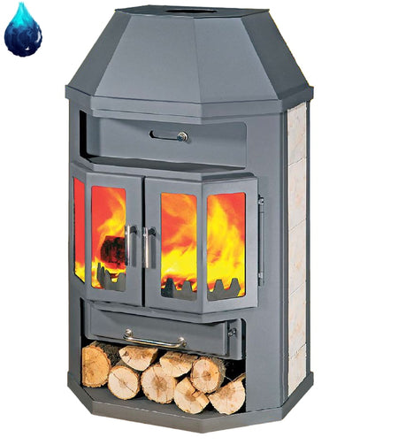 Wasser Kaminofen 2AKBS 14 KW mit Haube