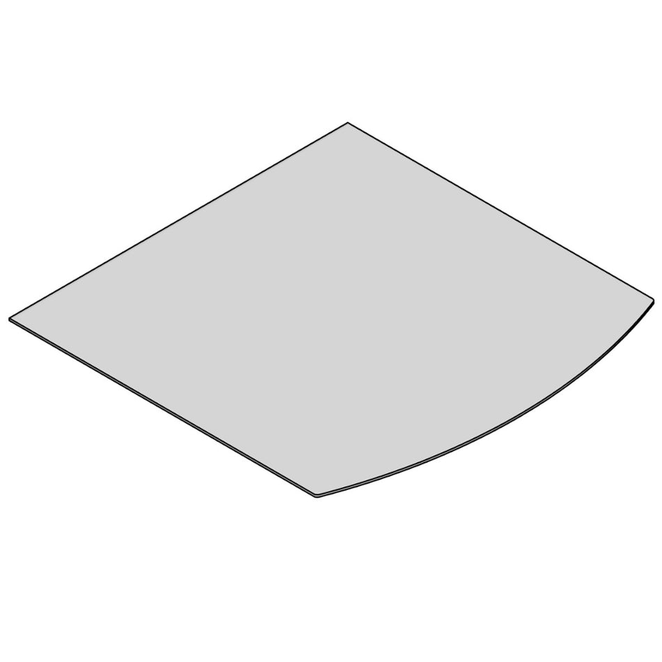 TermaTech | Bodenplatte Segmentbogen | 1000×1000×6 mm | Glas