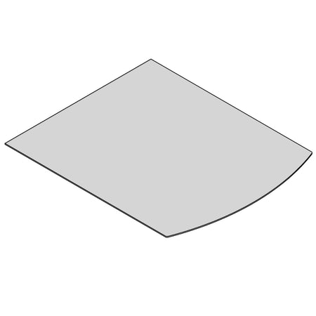 TermaTech | Glas-Bodenplatte | Segmentbogen | Größe wählbar