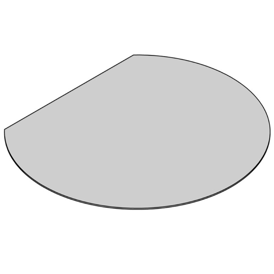 TermaTech | Glas-Bodenplatte | Kreisabschnitt | Größe wählbar