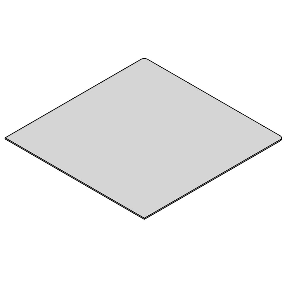 TermaTech | Glas-Bodenplatte | Quadrat | Größe wählbar