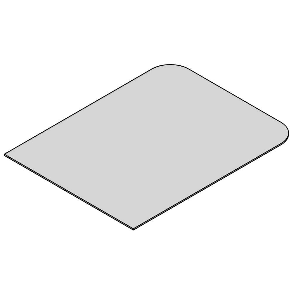 TermaTech | Glas-Bodenplatte | Rechteck | Größe wählbar