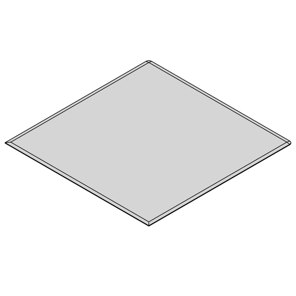 TermaTech | Glas-Bodenplatte | Quadrat Facet | Größe wählbar