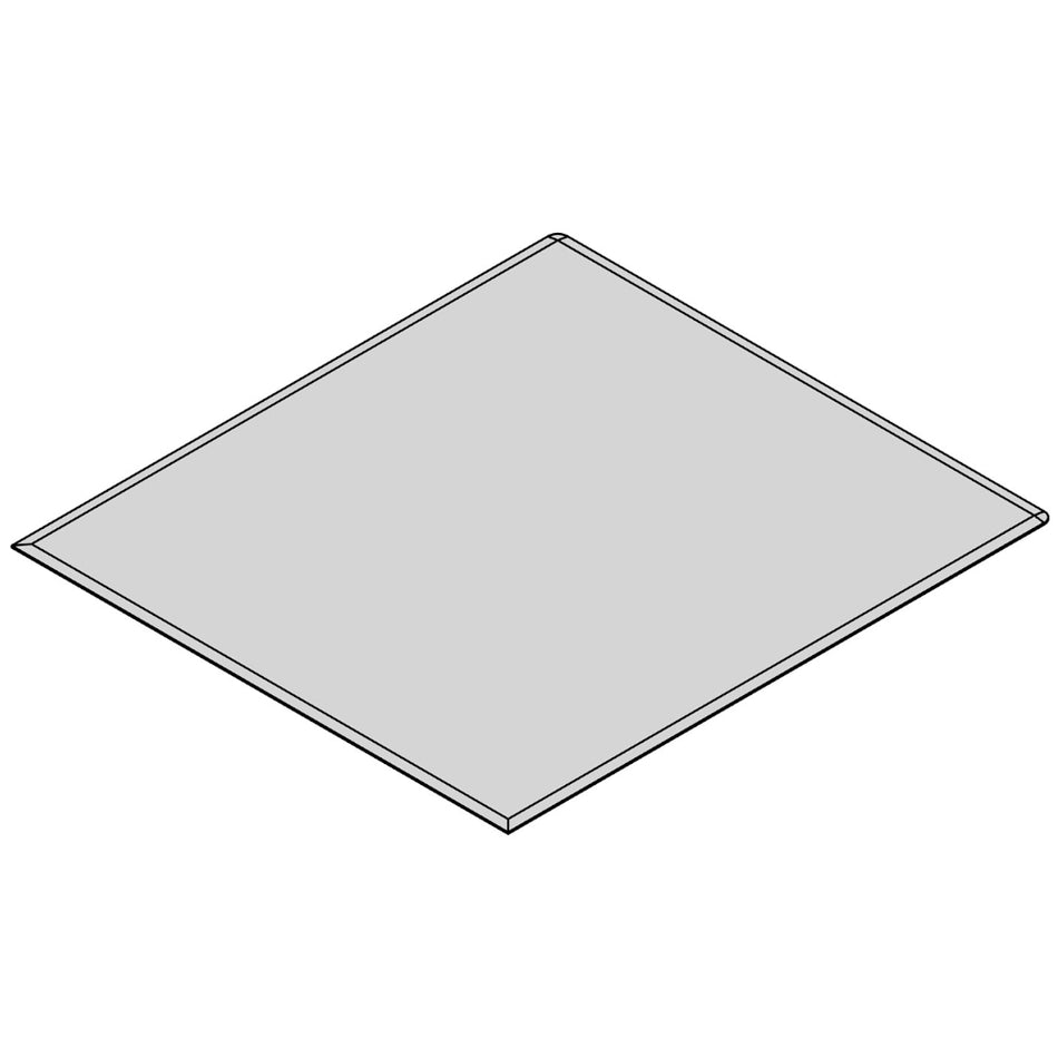 TermaTech | Bodenplatte Rechteck Facet | 1000×1100×6 mm | Glas