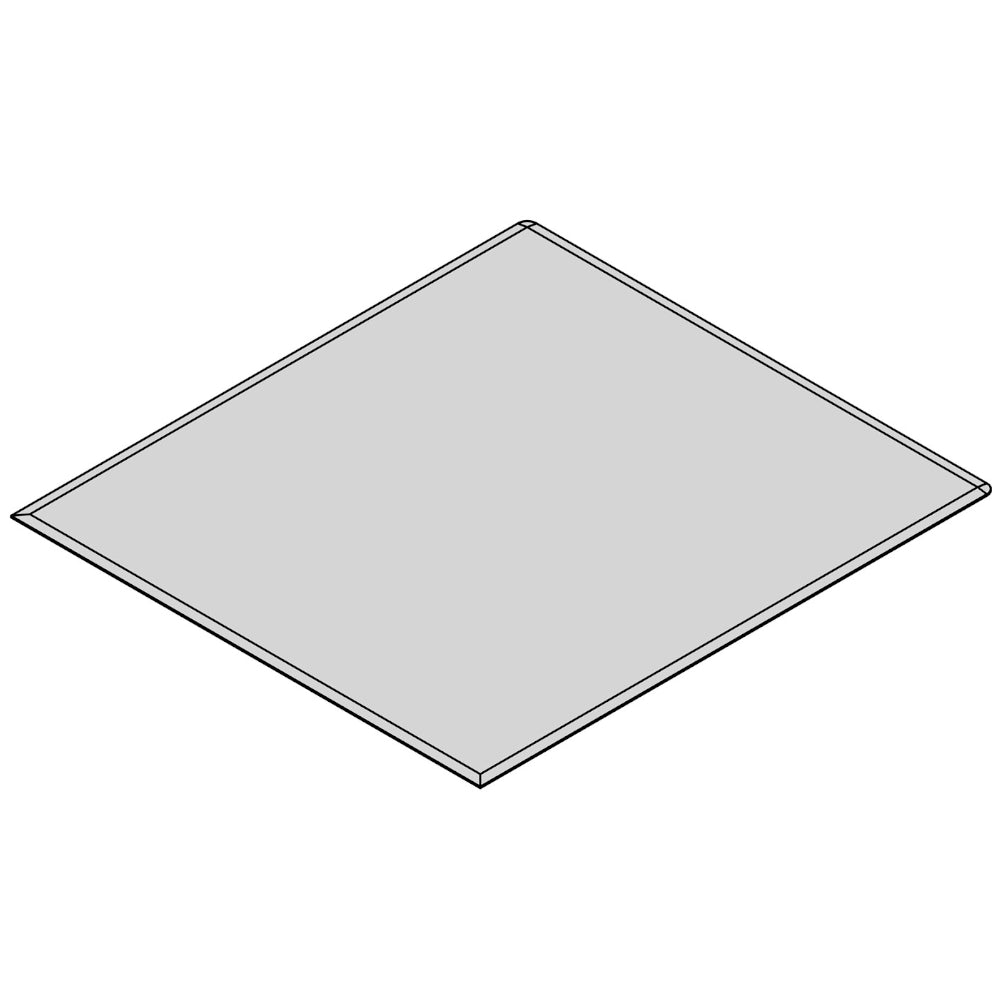 TermaTech | Glas-Bodenplatte | Rechteck Facet | Größe wählbar