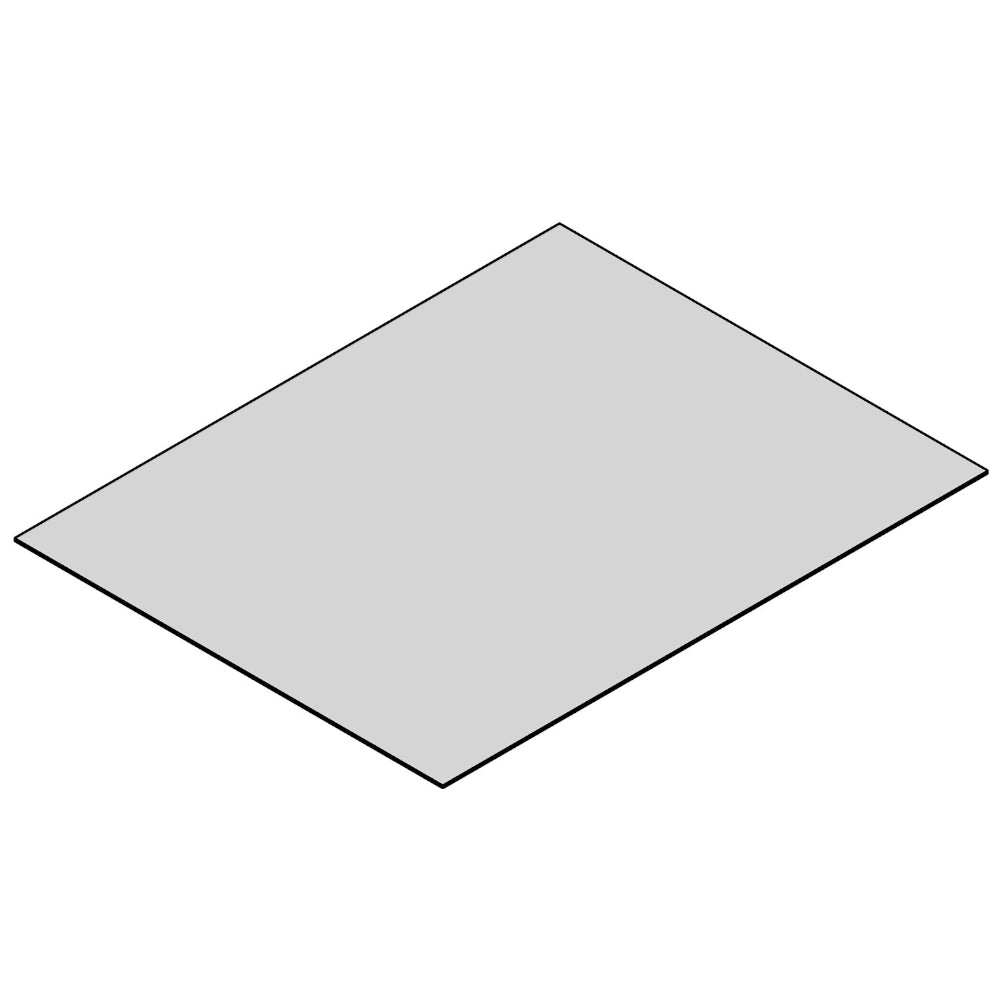TermaTech | Glas-Bodenplatte | Rechteck | Größe wählbar