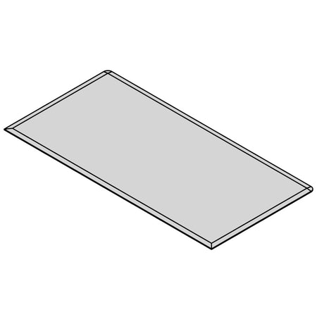 TermaTech | Glas-Bodenplatte | Rechteck Facet | Größe wählbar