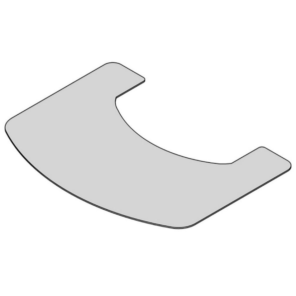 TermaTech | Form-Vorlegeplatte für Kaminofen TT80 | Glas | EU-Zulassung