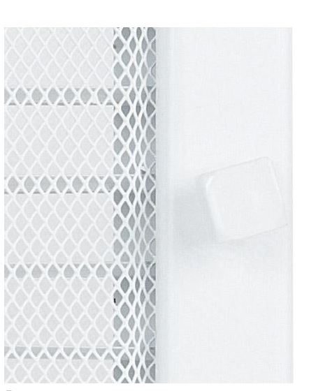 Kamingitter Lüftungsgitter Luftgitter Lamellen 17x30 cm, weiss