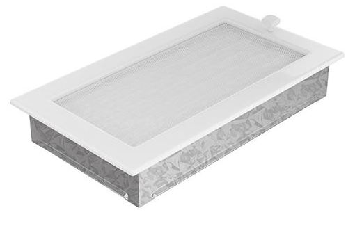 Kamingitter Lüftungsgitter Luftgitter Lamellen 17x30 cm, weiss