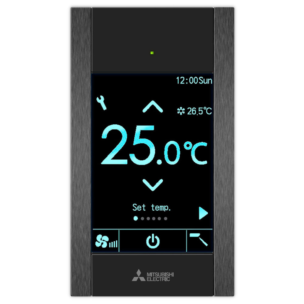MITSUBISHI | Fernbedienung Touch Bluetooth | PAR-CT01MAA-PB | schwarz