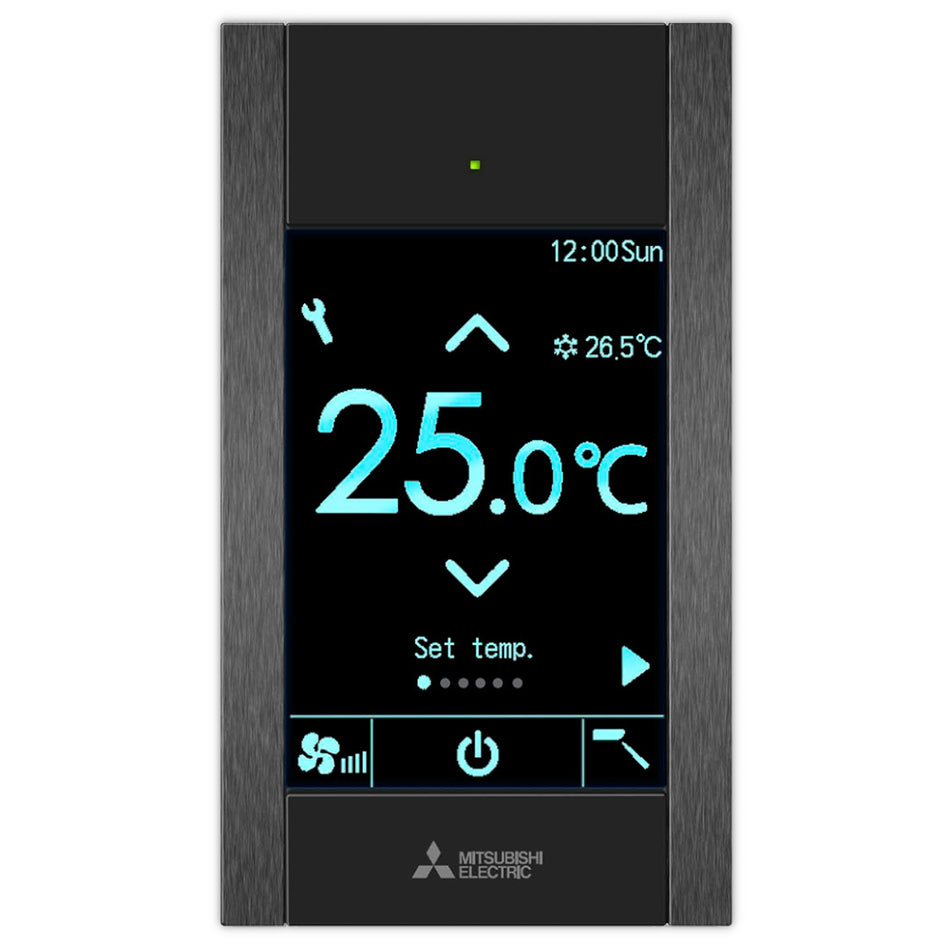 MITSUBISHI | Fernbedienung Touch Bluetooth | PAR-CT01MAA-PB | schwarz
