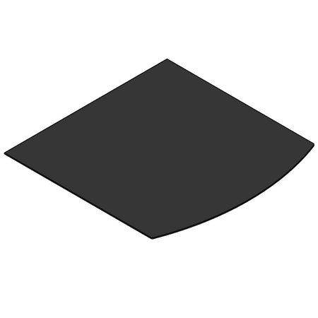 TermaTech | Bodenplatte Segmentbogen | 990×990×2 mm | Stahl | Schwarz