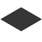 TermaTech | Bodenplatte Quadrat | 1090×1090×2 mm | Stahl | Schwarz
