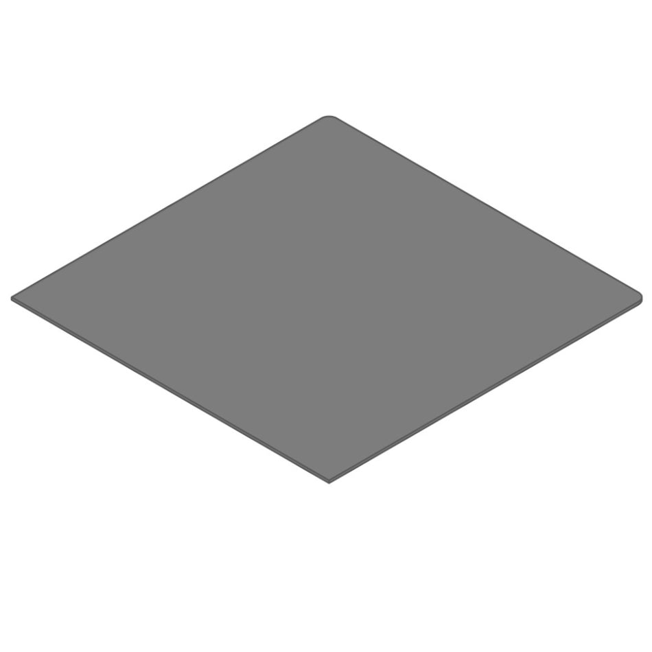 TermaTech | Stahl-Bodenplatte | Quadrat Hellgrau | Größe wählbar