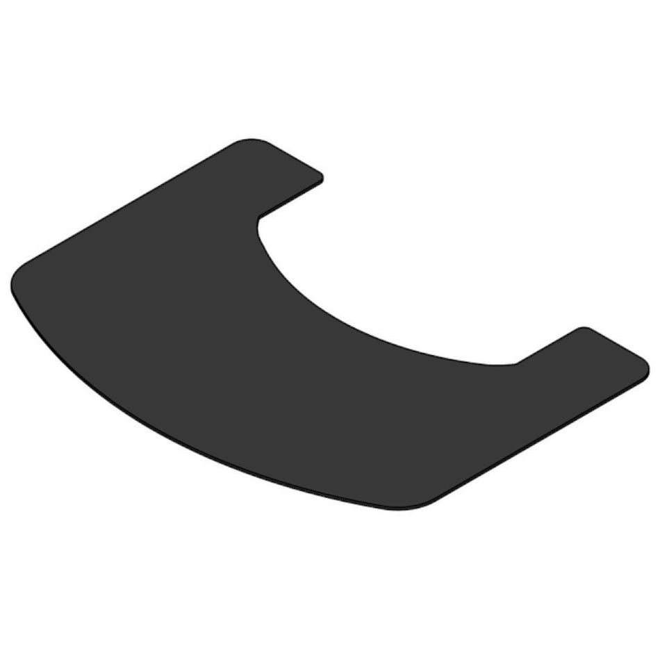 TermaTech | Form-Vorlegeplatte für Kaminofen TT80 | Stahl | EU-Zulassung