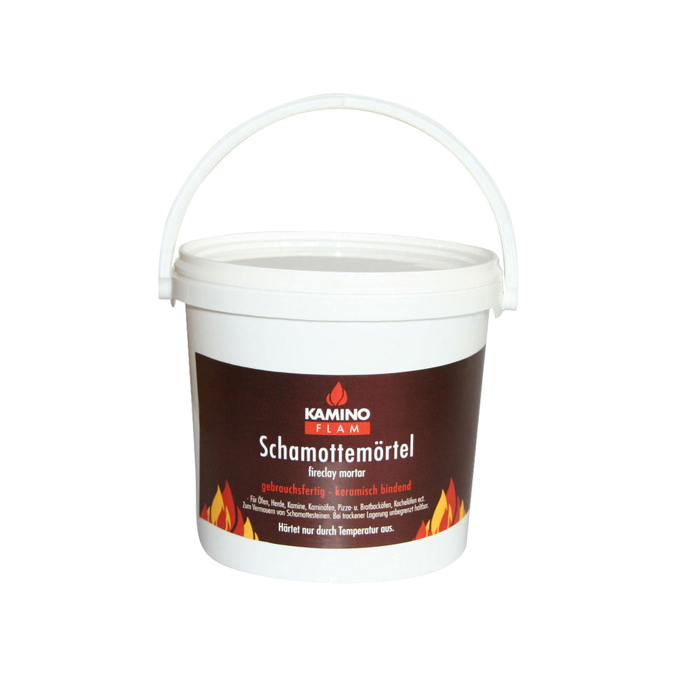 KaminoFlam Schamottemörtel Schamottekleber 1 kg Eimer | Klimaworld.com