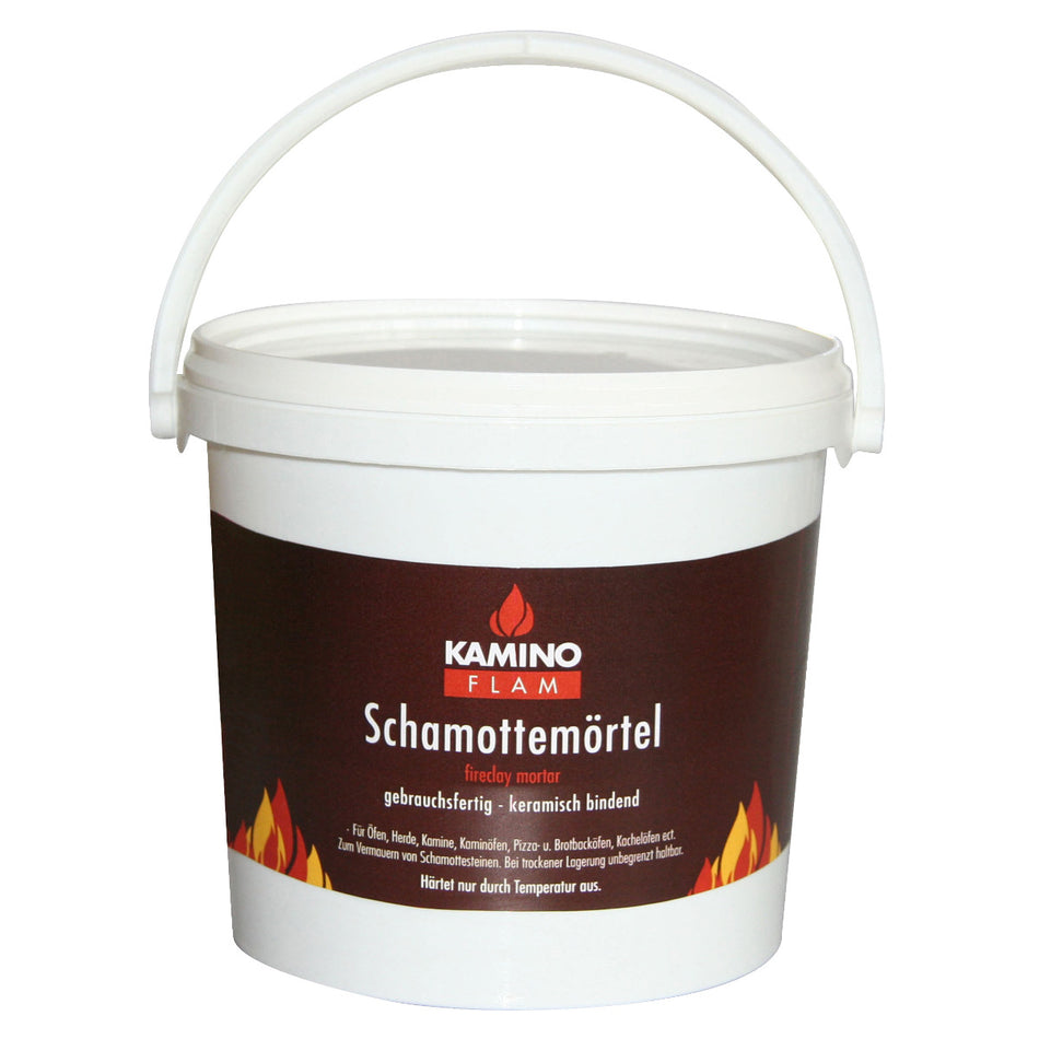 KaminoFlam Schamottemörtel Schamottekleber 3 kg Eimer | Klimaworld.com