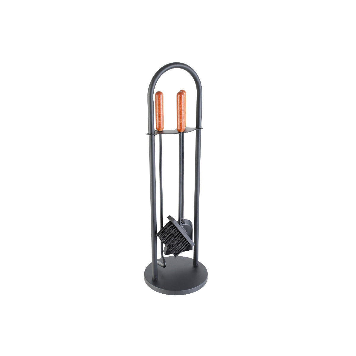 Kaminbesteck 3 teilig schwarz ca. 70cm Komplettset | Klimaworld.com